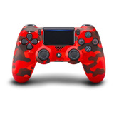 Controle Sony Playstation Dualshock 4 Red Camouflage