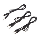 5 X 3pcs Cable - De 3.5mm Para Auriculares Cable 1m Negro