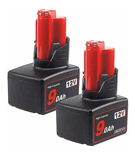 2 Batería De Iones De Litio M12 9ah Compatible Con Mil...