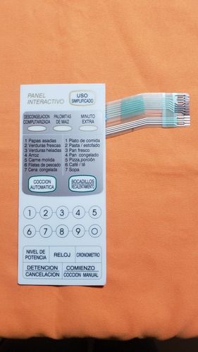 Membrana Teclado Frente De Microonda Sharp Md48