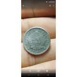 Patacón De Plata 1882 10centavos Argent Para Botón O Rastra