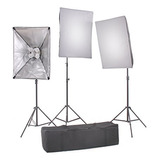 Kit De Iluminación Continua Para Estudio Fotográfico Y