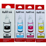 4 Refil Tinta Comp. Para Uso Canon 190 1100 2100 3100 4100