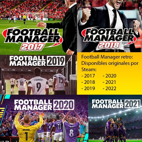 Football Manager 2017 - 2018 - 2019 - 2020 Originales Steam