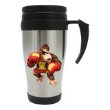 Vaso Viajero Metalico Donkey Kong Mugs 