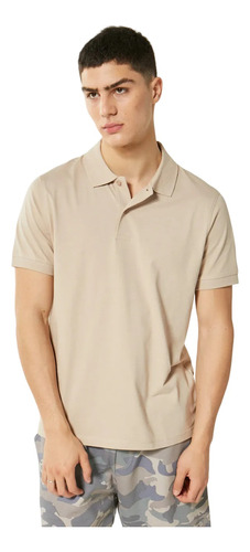 Chomba Hombre Vincent Jersey Cuello Polo Algodón Beige Equus