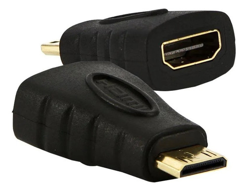 Adaptador Ntc Md9 Hdmi Fêmea X Mini Hdmi Macho Preto - 6437 