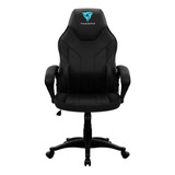 Cadeira De Escritório Thunderx3 Ec1 Gamer Ergonômica  Preta Com Estofado De Pu