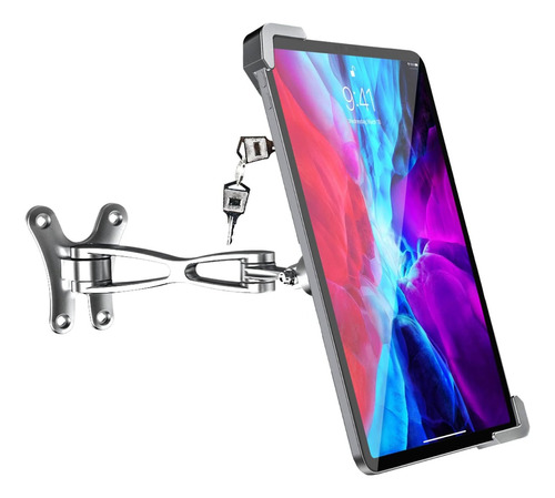 Soporte Para Tablet Pared Fijo Antirrobo Llave Seguridad 