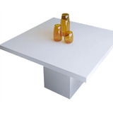 Mesa Comedor Laqueada Minimalista Madera Moderna 110cmx110cm