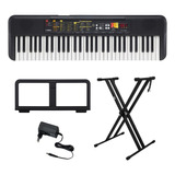 Kit Teclado 61 Teclas Psr F52  Yamaha Com Suporte Em X