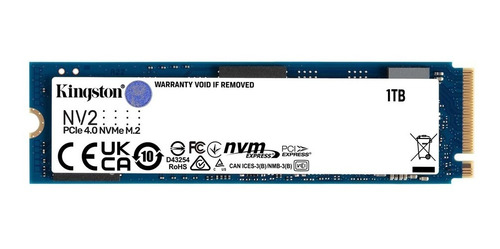 Ssd M.2 Kingston 1tb Pcie 4.0×4 Nvme Nv2, Snv2s/1000g