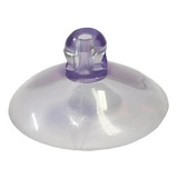 Ventosa De Silicone P/ Vidros - Transparente - 40mm - 50pçs