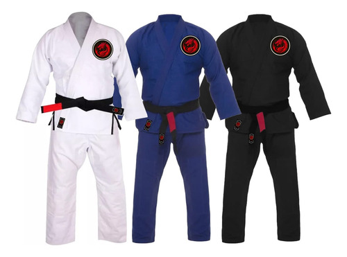 Kimono Jiu Jitsu Reforçado Red Dragon  + Faixa Branca 