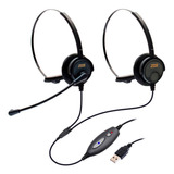 Kit De Supervisão Call Center Headset Usb Dh-60dc - Zox