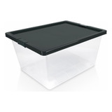 Caja Organizadora Broche Y Ruedas 47x31x62 Cm 55 Lt Estra