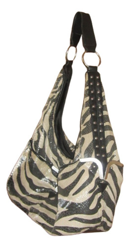 $ Bolsa Hobo Print Zebra Correa Hombro Original Antigua.