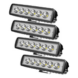 Muvkqc Mini Barra De Luz Led, 4 Unidades De 6 Pulgadas, 18 W