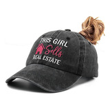 Gorra De Cola De Caballo Waldeal Para Mujer, Modelo This Gir