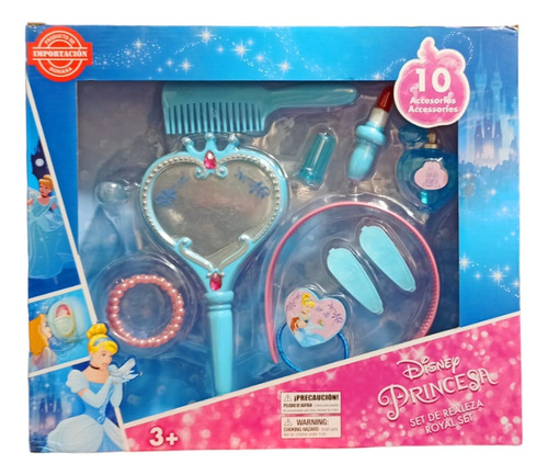 Set De Realeza 10 Accesorios Princesa Cenicienta Disney