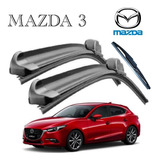 Juego De 3 Limpiaparabrisas Para Mazda 3 2014 A 2018 Trasero