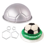 Molde Para Hornear De Aluminio Con Balón De Fútbol De Tamaño