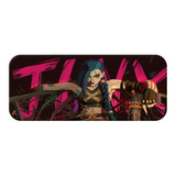 Mouse Pad Jinx Extra Grande 90x40 League Of Legends Lol