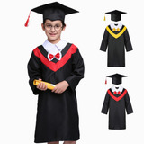 Juego Toga Infantil Graduación + Borla Gorra + Certificado