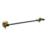 Toallero Barral 50 Cm Bronce Negro Mate Y Dorado Inoxidable