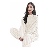 Pijama De Mujer Calido Polar conjunto Extra Suave Ropa Dormi