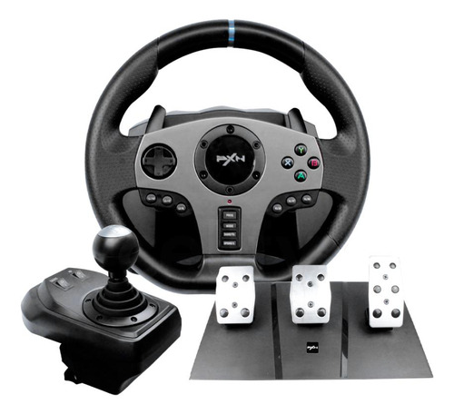 Volante Gamer Driving Joystick Racing Pedal Embreagem Câmbio