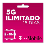 E-sim Estados Unidos 5g Ilimitado - 16 Dias T-mobile Chip