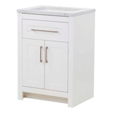 Gabinete De Baño De Piso Clady Blanco 24 Pulgadas Con Lavabo