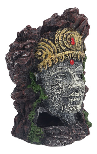 Estatua De Cabeza De Buda Con Decoración De Acuario, Pecera,