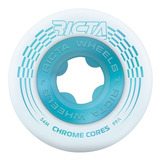 Llantas Ricta Wheels  54mm Chrome Core White Teal 99a  