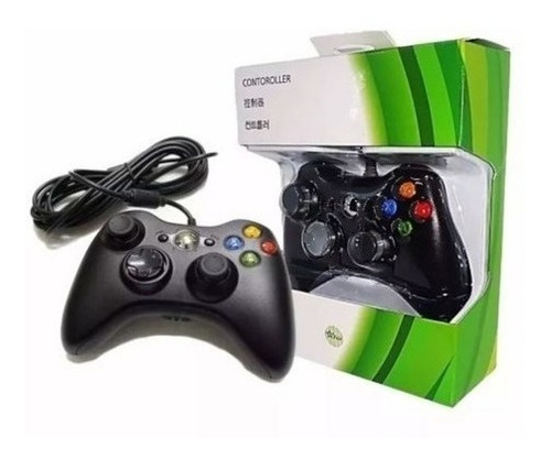 Controle Video Game 360 Pc Com Fio Joystick Manete X360