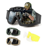 Goggle Militar Táctico Lentes Gotcha Policia Careta Gafa