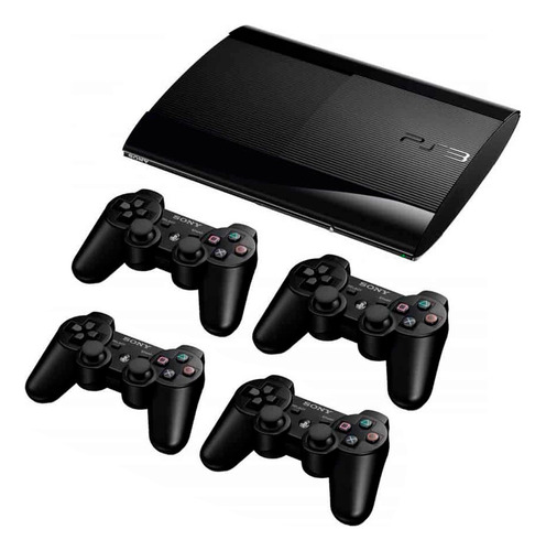 Sony Playstation 3 Super Slim 500gb + 4 Controles 