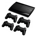 Sony Playstation 3 Super Slim 500gb + 4 Controles 