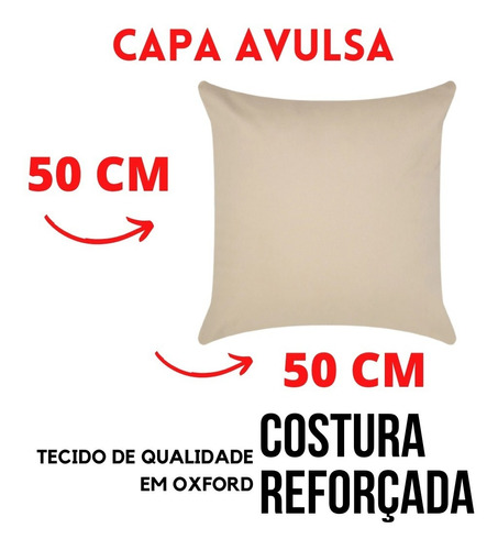 Kit 2 Capas De Almofada Decoração Casa Natal Sofá Cama 50x50