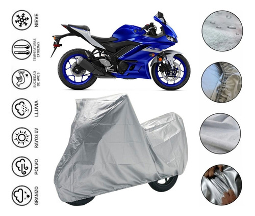 Lona Impermeable Moto Para Yamaha Yzf R3