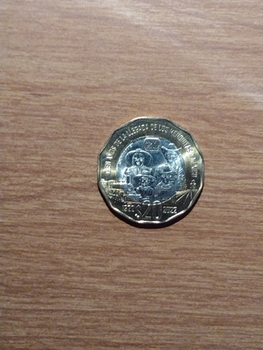 Moneda $ 20 Pesos, 100 Años Lleg. Menonitas A Mexico