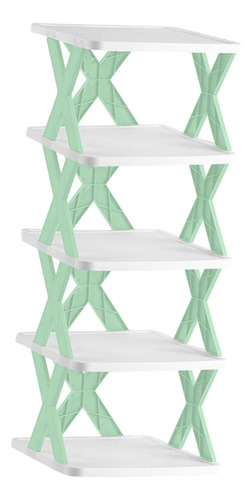 Zapatero Plegable, Soporte Para Zapatos, Verde 5 Capas 66cm