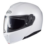 Casco Hjc Rebatible Rpha 90spim-p Sólido Semi Flat Pearl Hjc