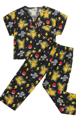Pokemon 6620c Pijama Quirúrgica Cherokee Infantil Niño Niña