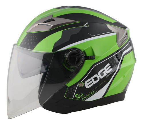 Casco Edge Jaguar Nano Semi Integral 3/4 Jet Certificado Dot