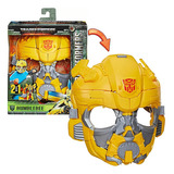 Transformers Boneco Bumblebee Máscara Infantil 2 Em 1 Hasbro