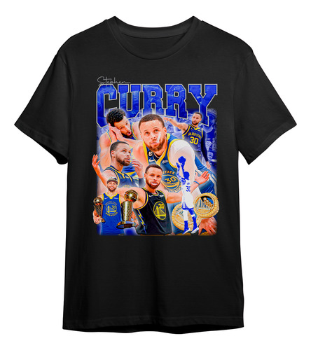 Camiseta Algodao Stephen Curry Golden State Basquete Graphic