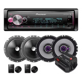 Receiver Pioneer Mvh-x700br + Kit 2 Vias + Falante 6 +módulo