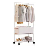 Rack Organizador Con Ruedas De Zapatos Y Ropa